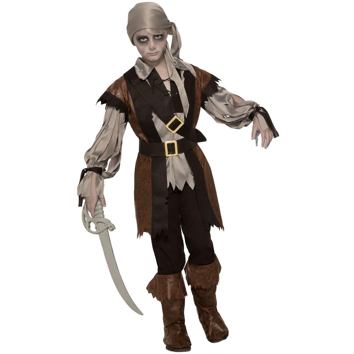 Picture of Forum Novelties 277428 Halloween Boys Zombie Pirate Boy Costume - Large