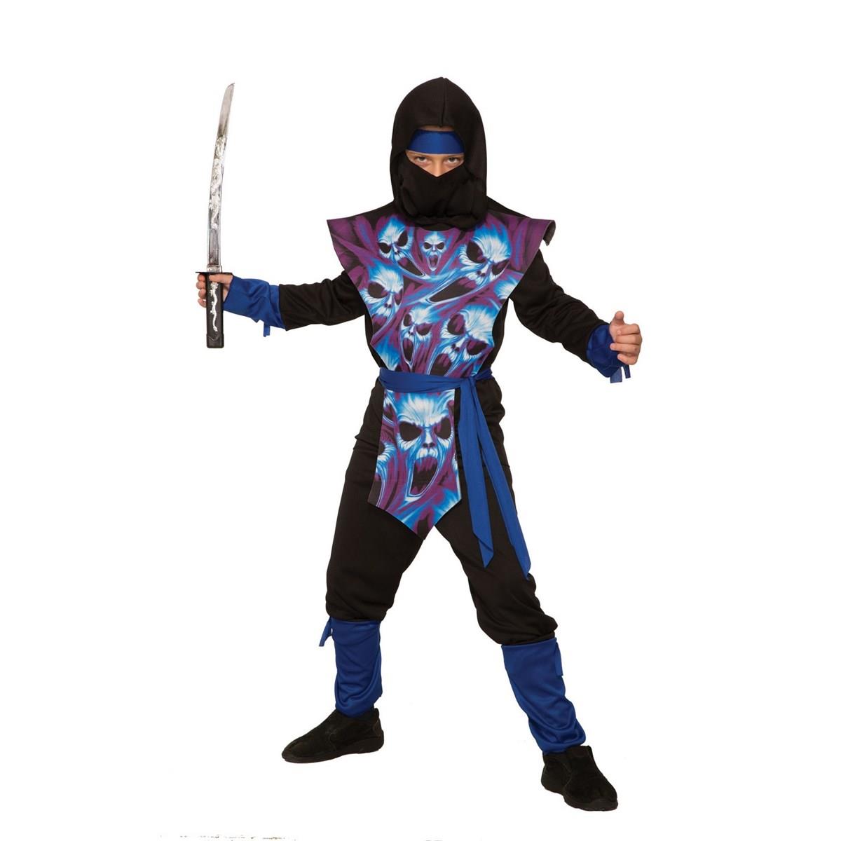 Picture of Forum Novelties 277540 Halloween Boys Ghost Ninja Costume - Large