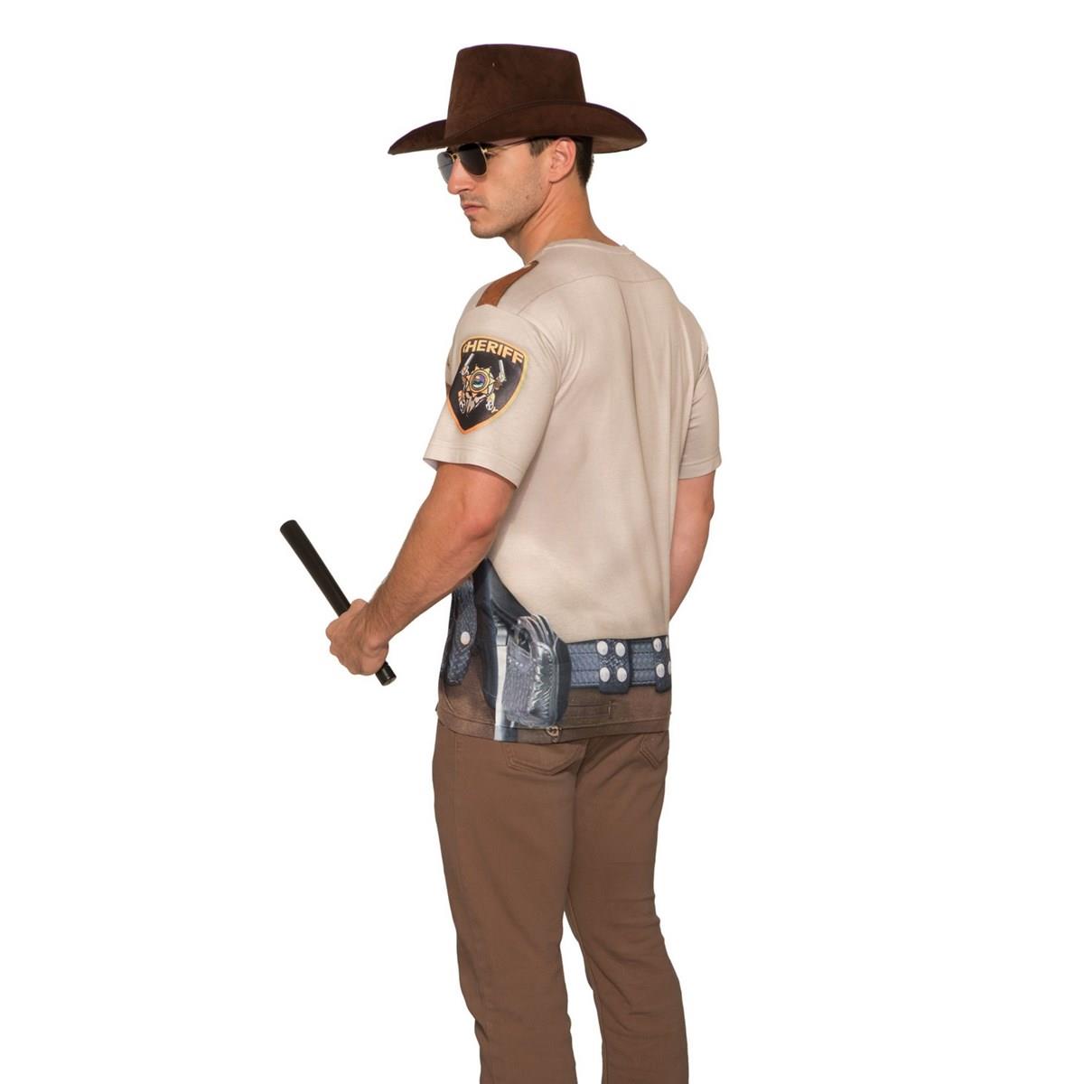Picture of Forum Novelties 277583 Halloween Mens Sheriff Man Shirt - Medium