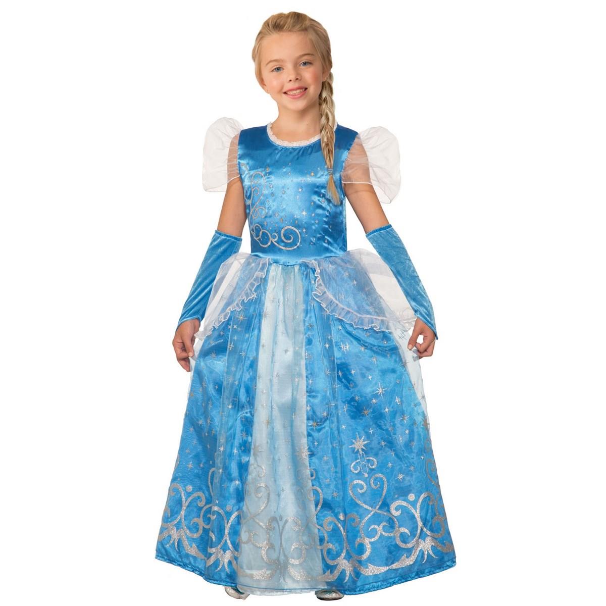 Picture of Forum Novelties 277597 Halloween Girls Princess Celestia Blue Costume - Small