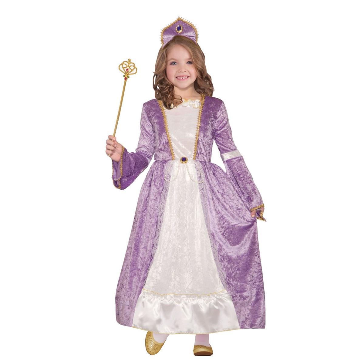 Picture of Forum Novelties 277603 Halloween Girls Princess Peyton Purple Costume - Small