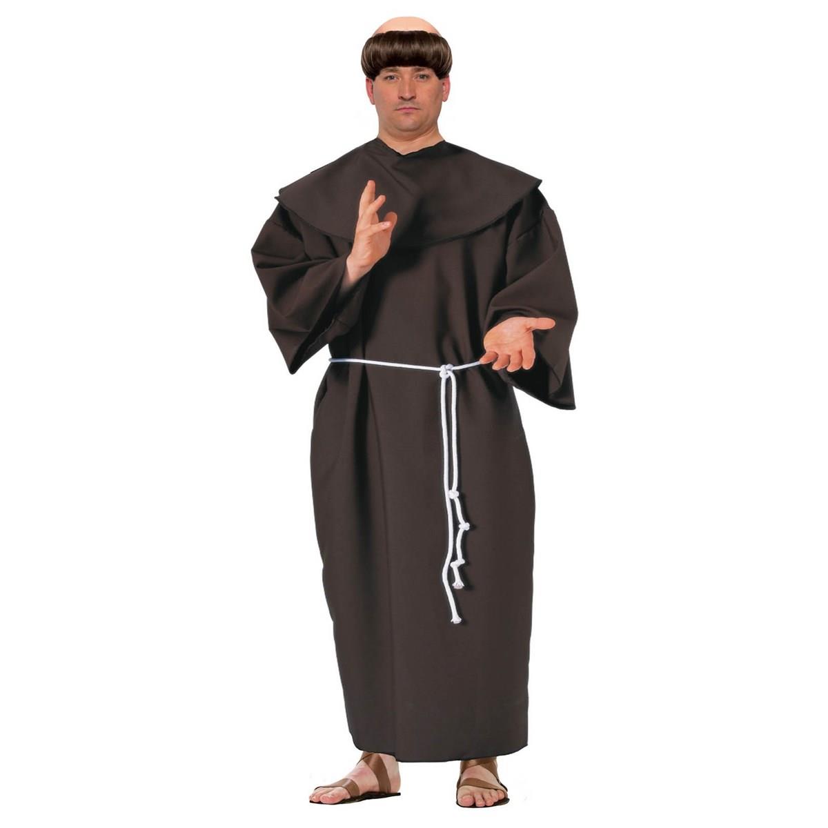 Picture of Forum Novelties 277764 Halloween Adult Plus Size Monk Costume - Standard