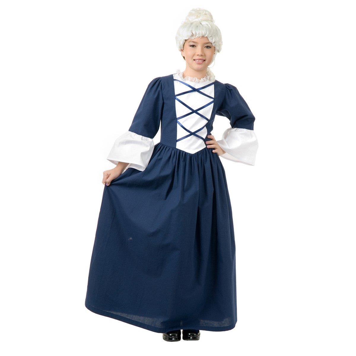Picture of Charades Costumes 216983 Martha Washington Child Costume - Small