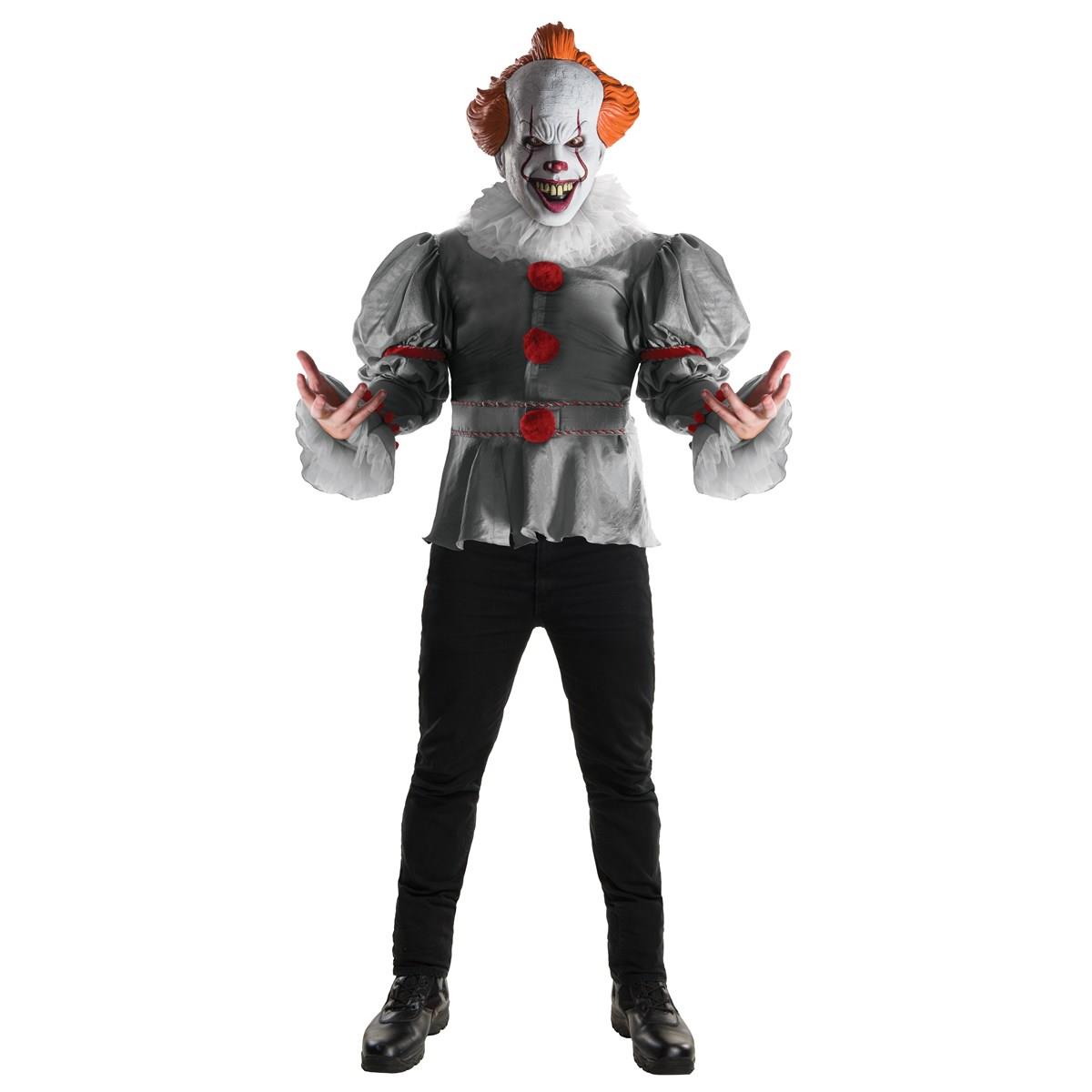 Picture of Rubies 274174 IT Pennywise Deluxe Adult Costume - Standard