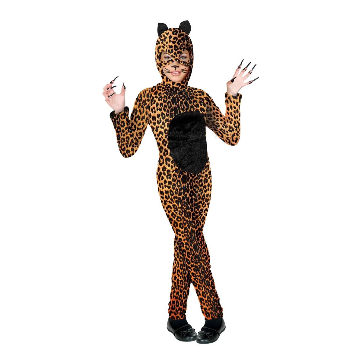 Picture of Charades Costumes 276717 Halloween Girls Cheetah Cat Girl Costume - Extra Large