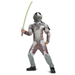 Picture of Disguise 276110 Halloween Overwatch Genji Classic Muscle Child Costume - Small