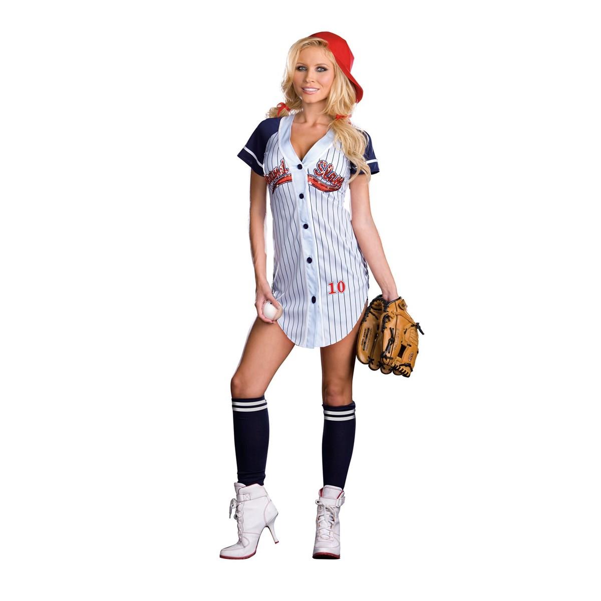 Picture of Rubies Costumes 271632 Grand Slam Baseball Player Sexy Adult Costume&#44; Large