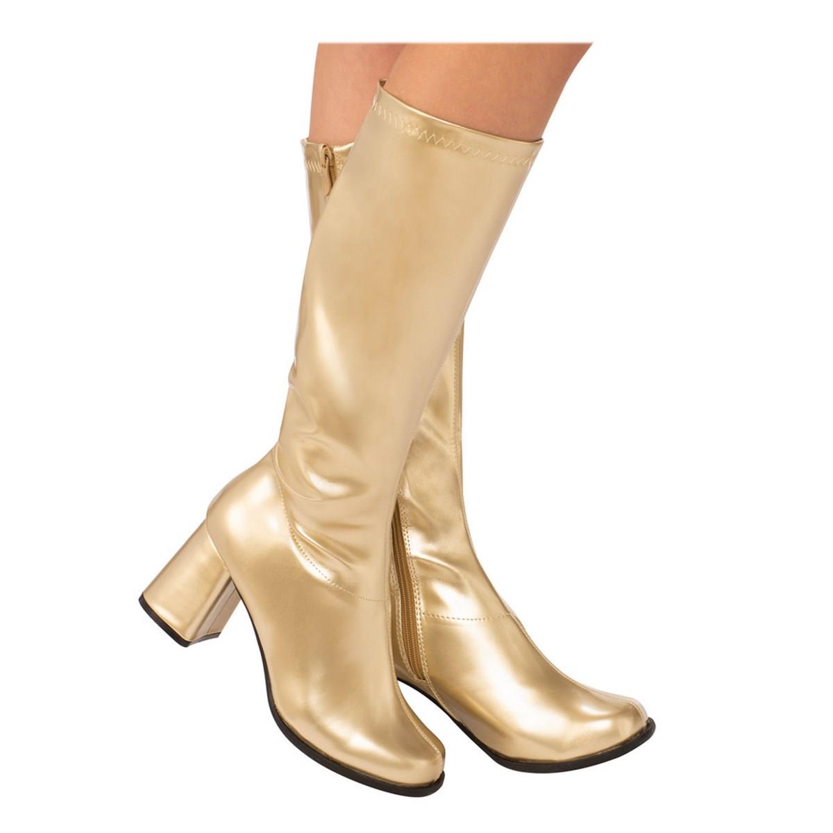 Picture of Rubies 278343 Adult GoGo Boot - Gold&#44; Size 10