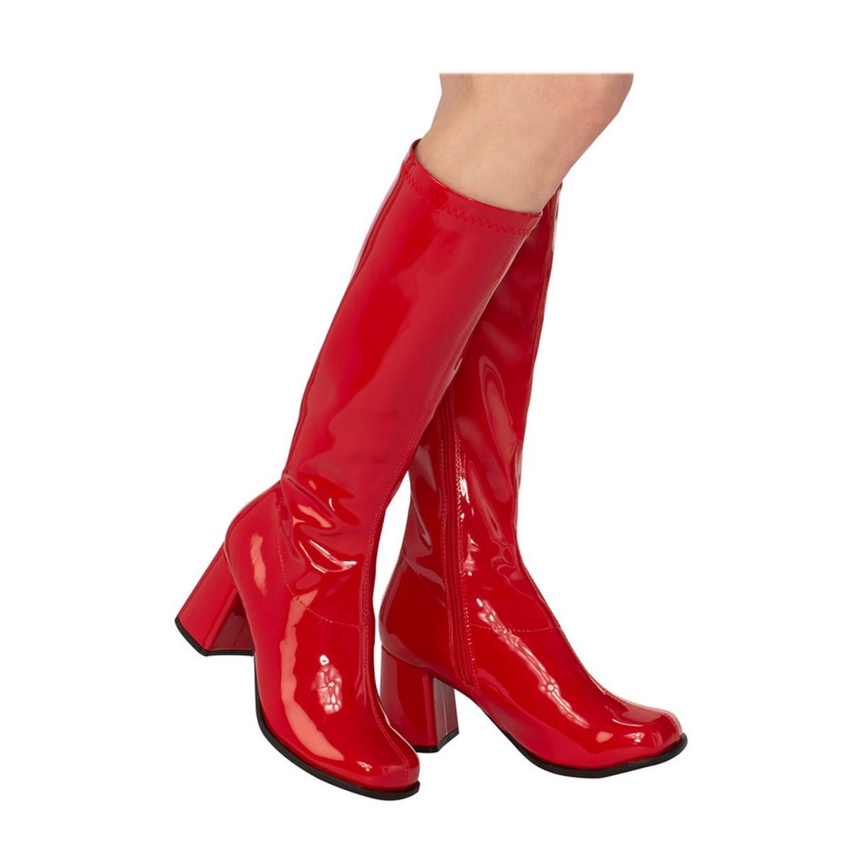 Picture of Rubies 278348 Adult GoGo Boot - Red&#44; Size 10
