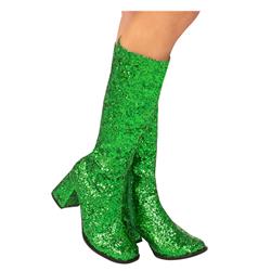 Picture of Rubies 278355 Adult GoGo Boot - Green&#44; Size 7