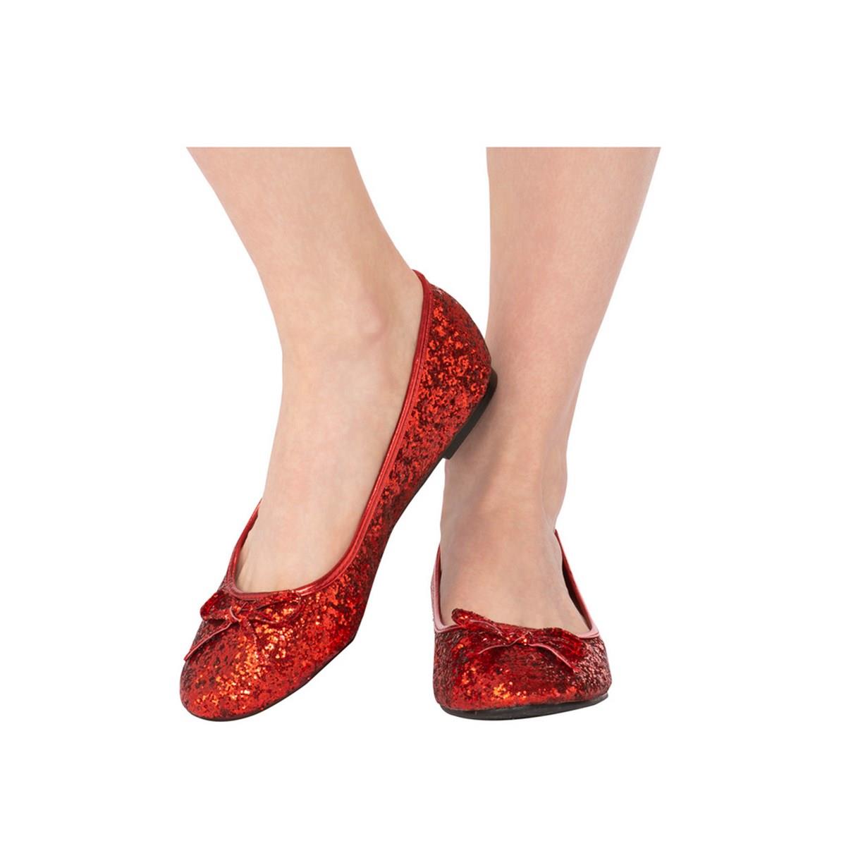 Picture of Rubies 278390 Adult Red Glitter Shoe, Size 10