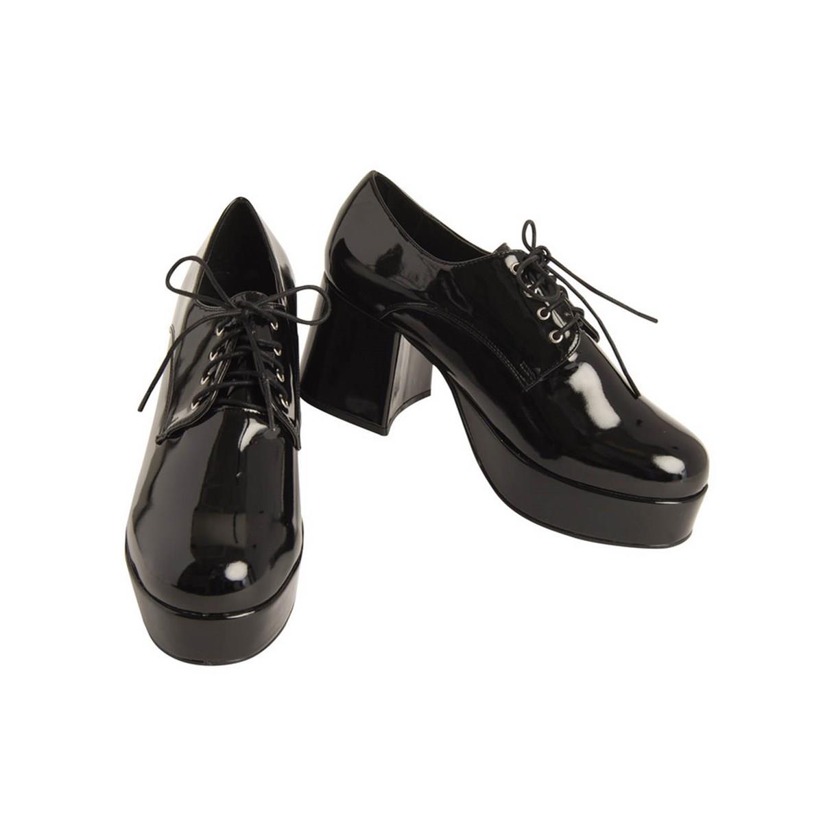 Picture of Rubies 283958 Mens Pimp Platform Black Shoes&#44; Size 10-11