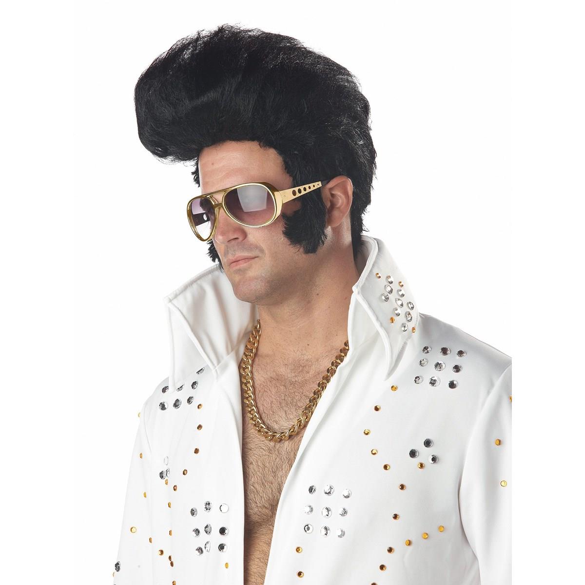 Picture of Rubies  271547 Rock N Roll Black Adult Wig