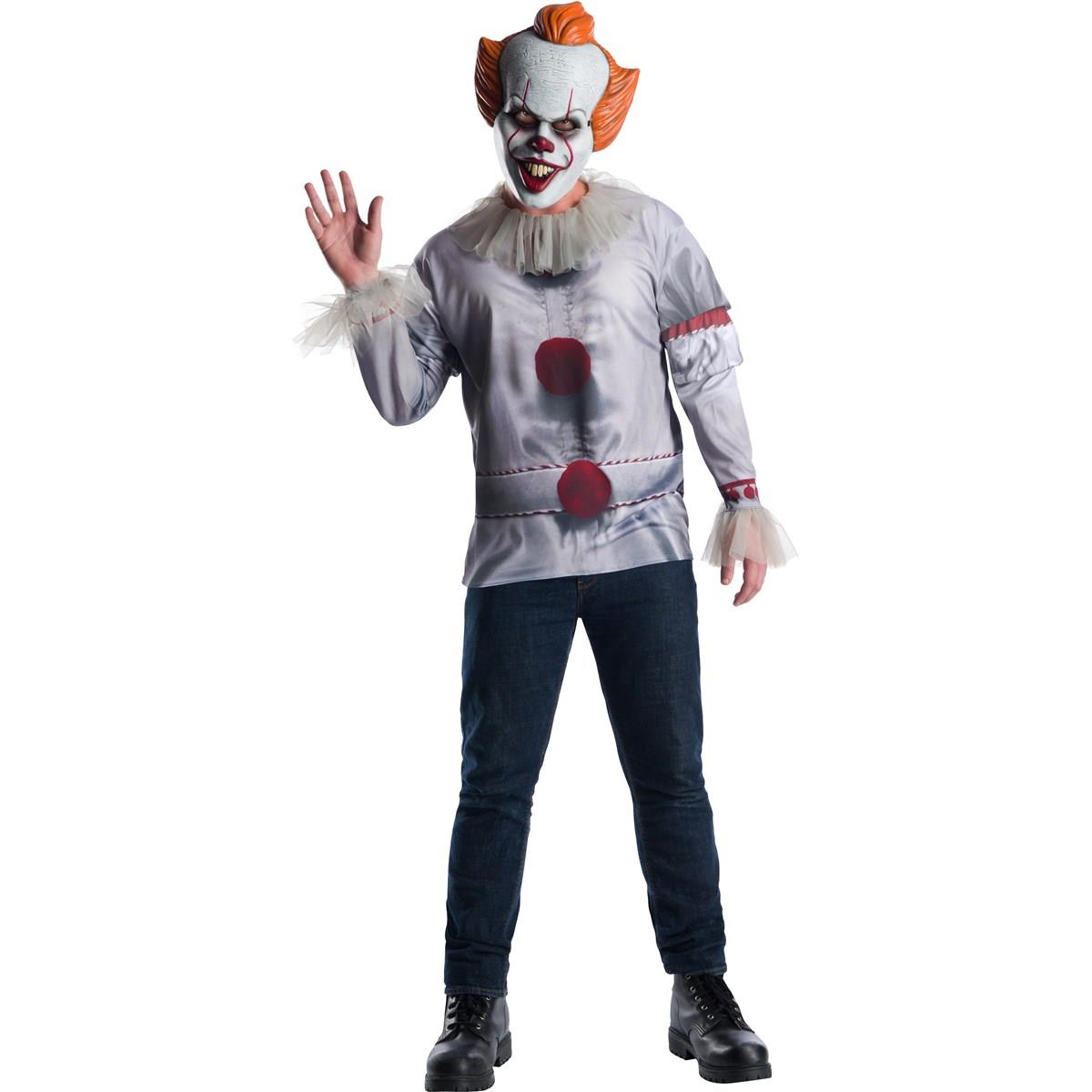 Picture of Rubies Costumes 279264 Halloween It Movie Pennywise Mens Costume Top - Standard