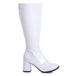 Picture of Ellie Shoes 276400 3 in. Womens Wide Width Gogo Boot&#44; White - Size 9