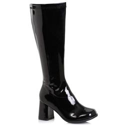 Picture of Ellie Shoes 276405 3 in. Womens Wide Width Gogo Boot&#44; Black - Size 8