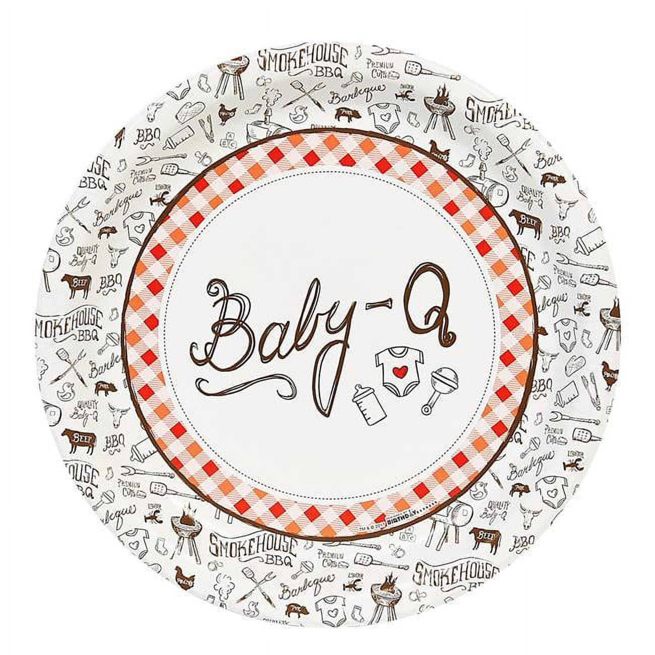 Picture of Rubies 263938 Baby-Q Dinner Plate - Size 48