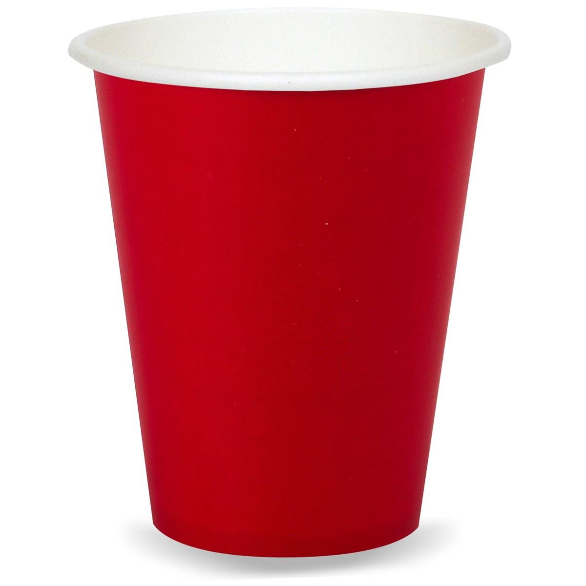 Picture of Birth5000 258960 9 oz Cup&#44; Red - 8 Piece