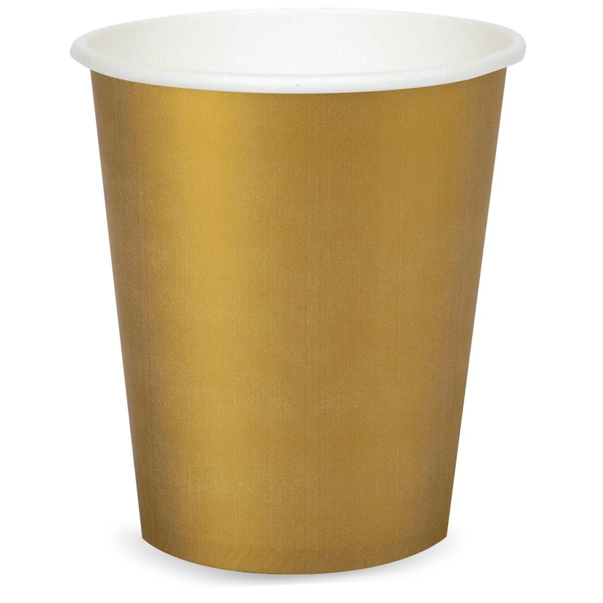 Picture of Birth5000 258967 9 oz Cup&#44; Gold - 8 Piece