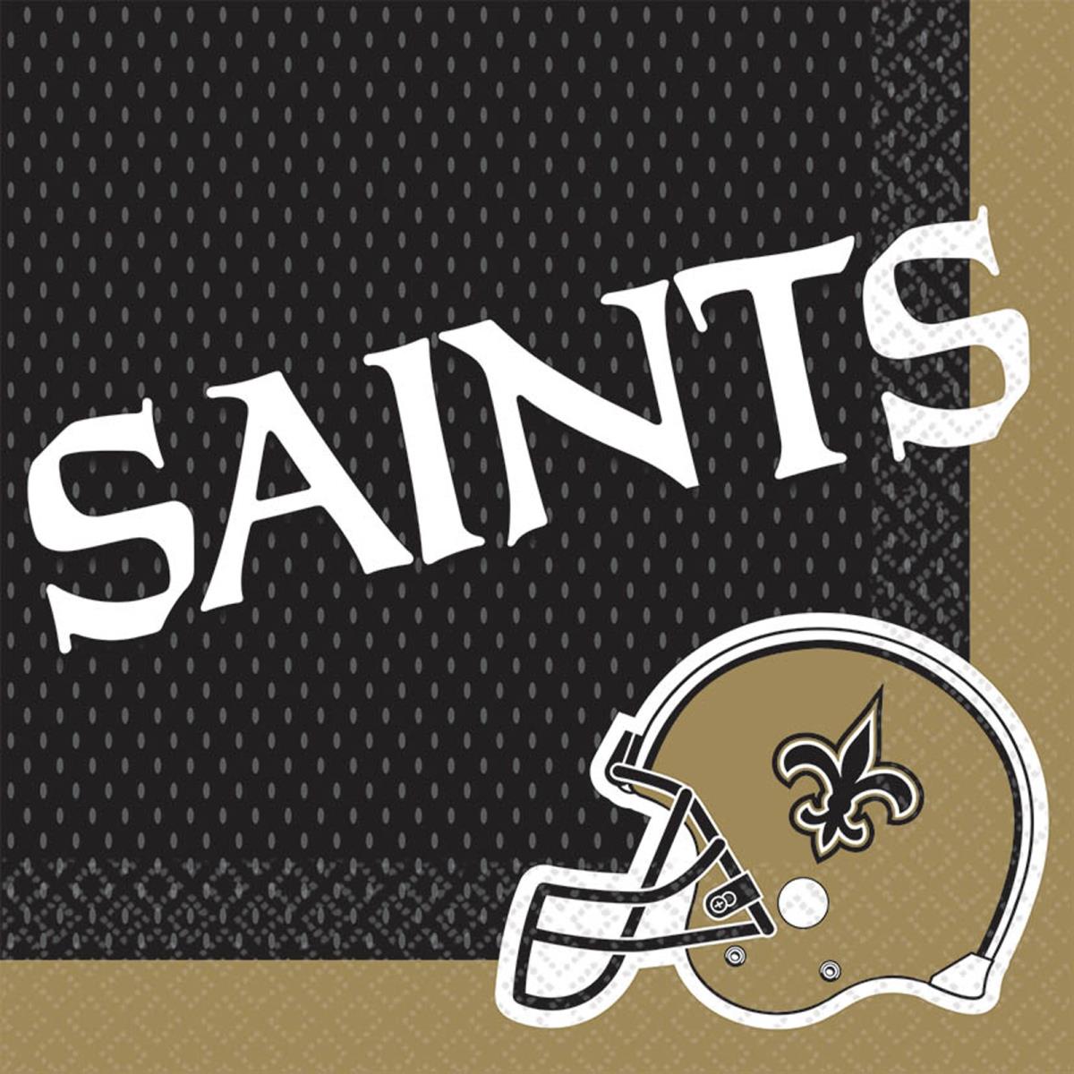 Picture of Amscan 239703 New Orleans Saints Lunch Napkins - 16 Piece