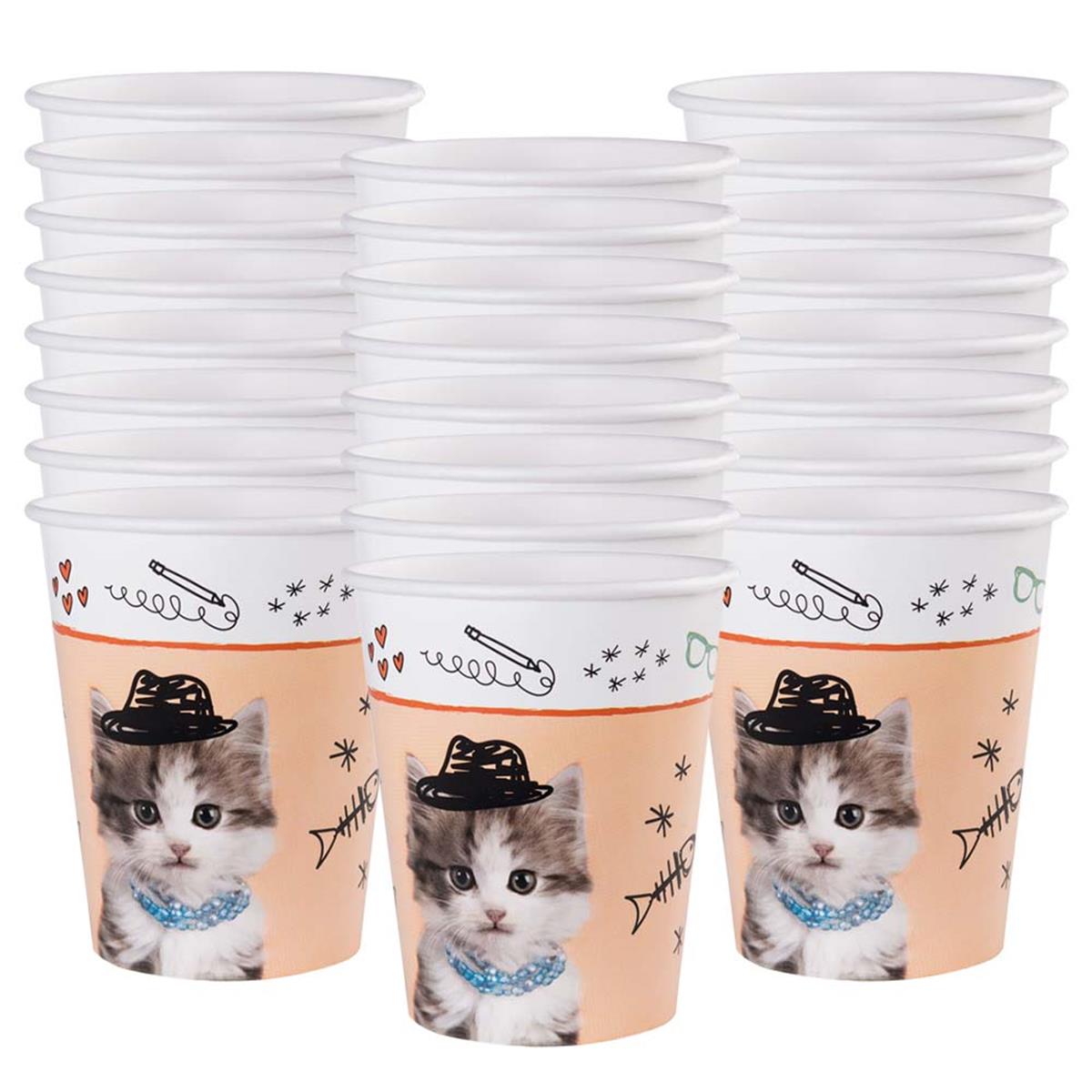 Picture of BirthdayExpress 305019 9 oz Rachael Hale Cats Rule Cups - 24 Piece