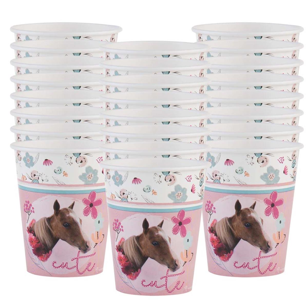Picture of Birthday Express 305037 9 oz Rachael Hale Beautiful Horse Paper Cups - 24 Piece