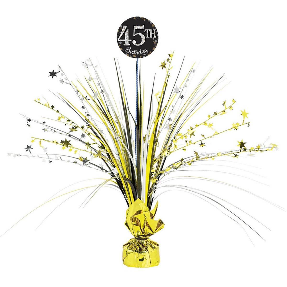Picture of Amscan 269870 Sparkling Celebration Add-Any-Age Centerpiece Spray