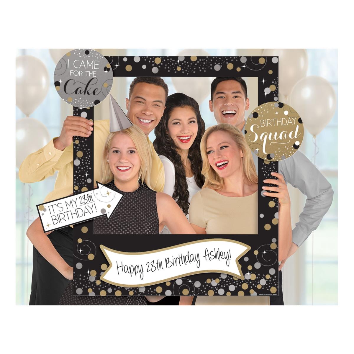 Picture of Amscan 269889 Sparkling Celebration Giant Customizable Photo Frame - 15 Piece