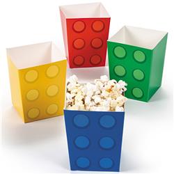 Picture of Fun Express 261341 Block Party Popcorn Boxes - 24 Piece