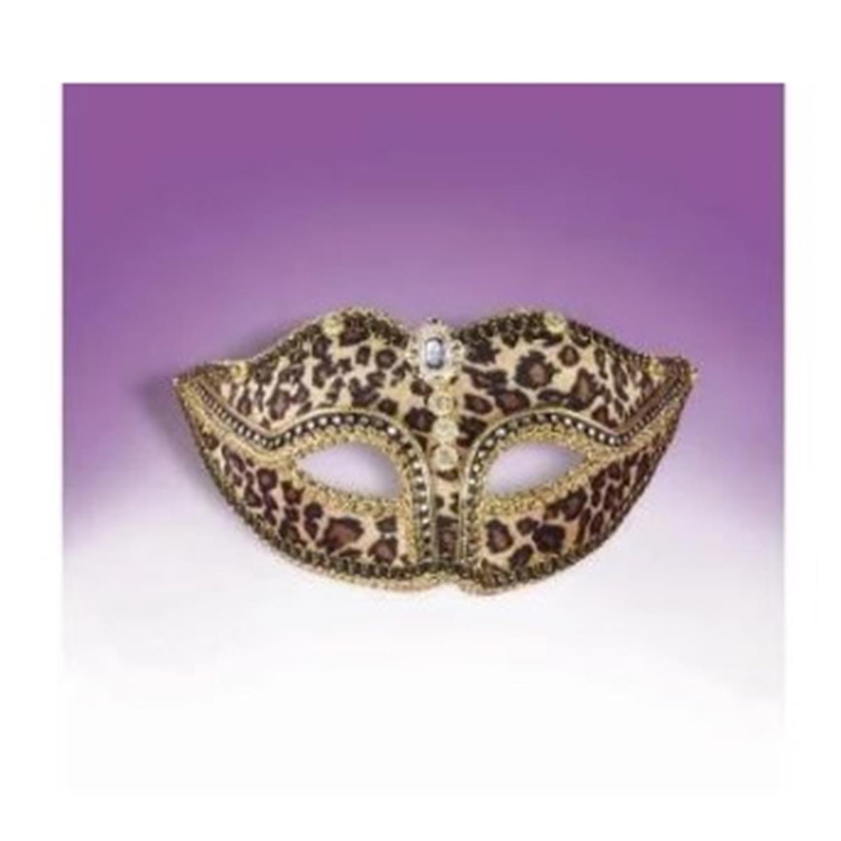 Picture of BuySeasons 402489 Bejeweled Leopard Mask