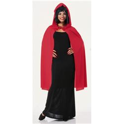 Picture of BuySeasons 286506 45 in. Red Hooded Cape