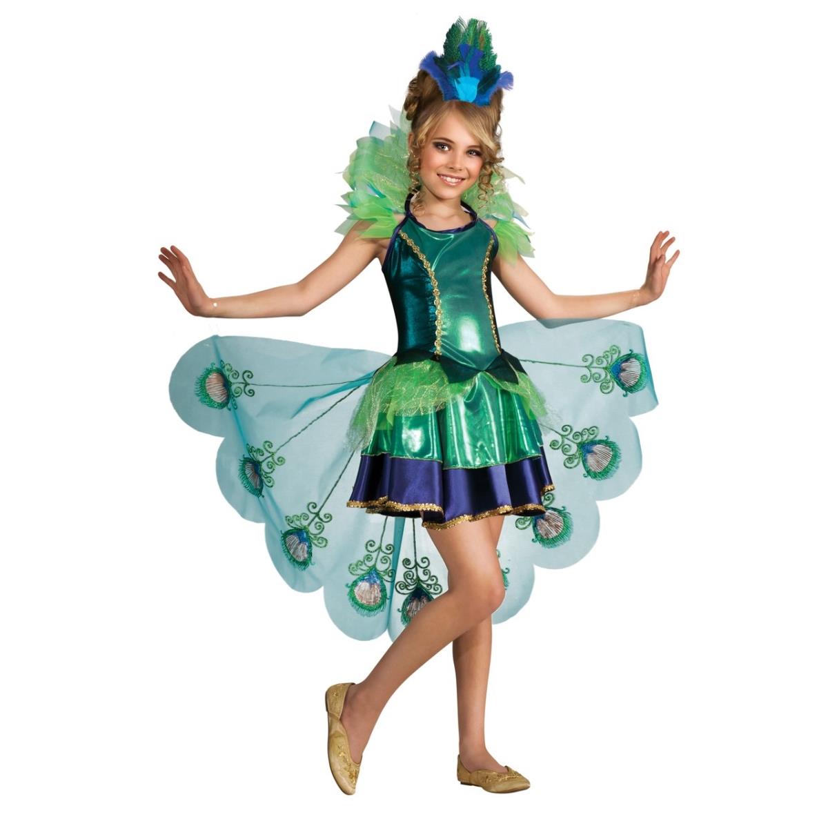 Picture of BuySeasons 283601 Peacock Girl Child Costume