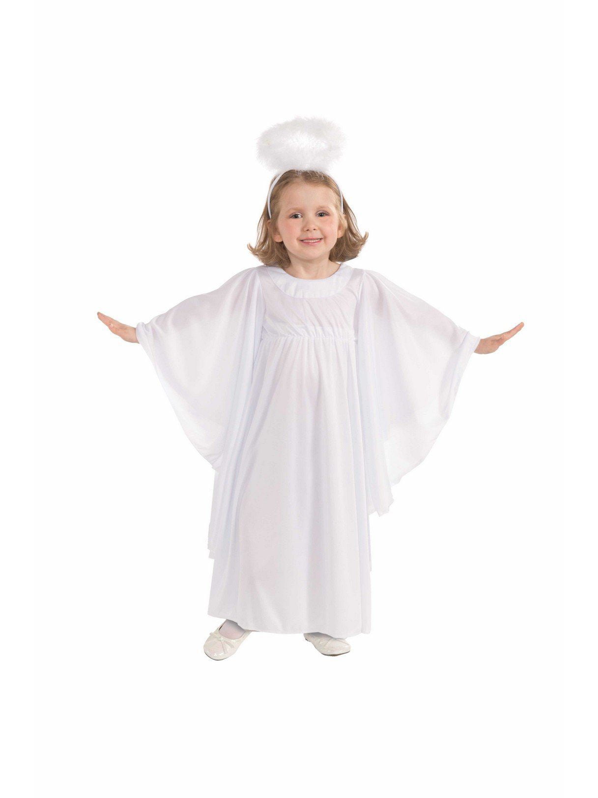 Picture of BuySeasons 402305 Girls Angel Dress & Halo&#44; Large 12-14