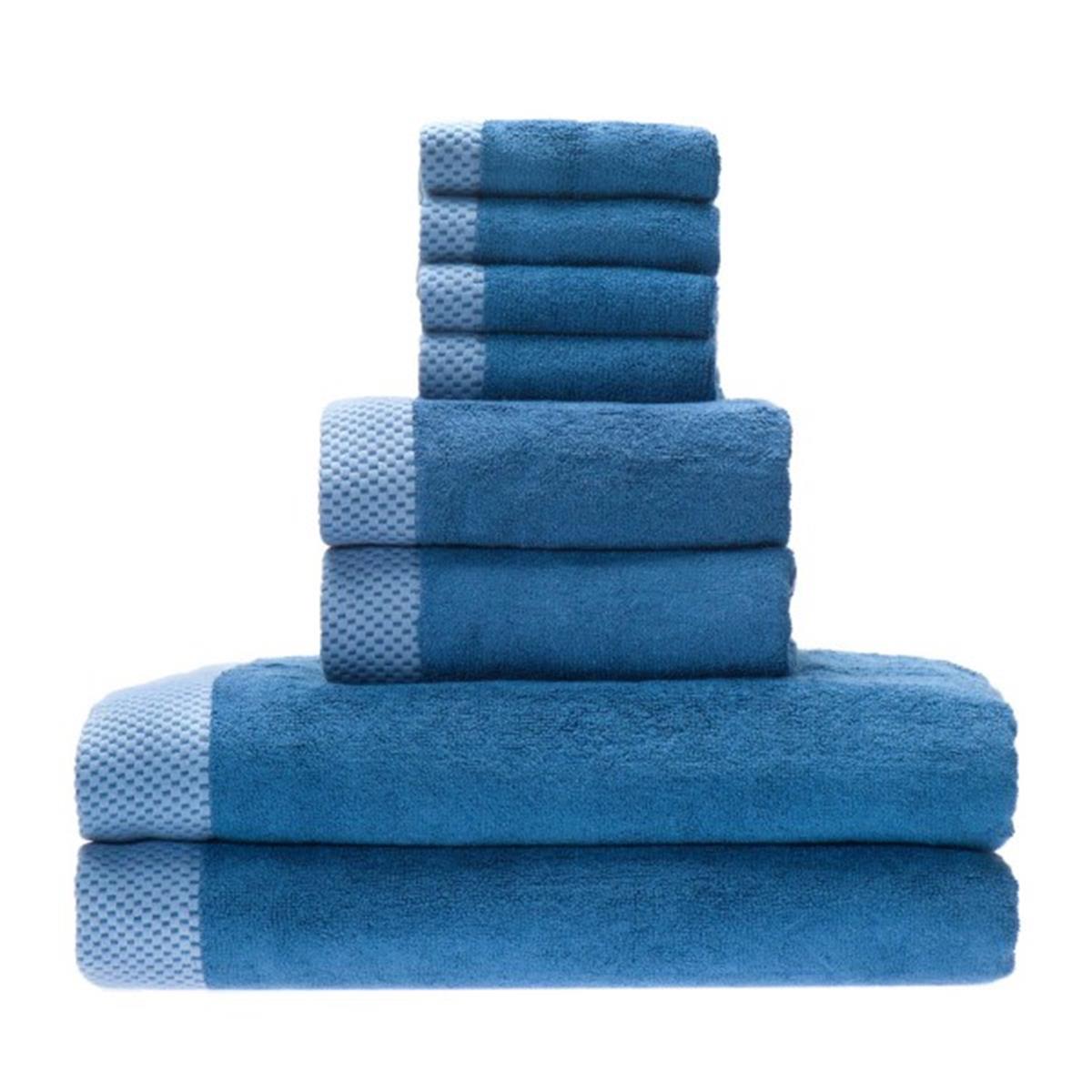 Picture of BedVoyage 21980744 Rayon From Bamboo Blend Resort Towel Bundle, Indigo
