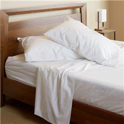 Picture of BedVoyage 11021301 20 x 26 in. Melange Rayon Bamboo Cotton Queen Size Pillowcase Set&#44; Snow