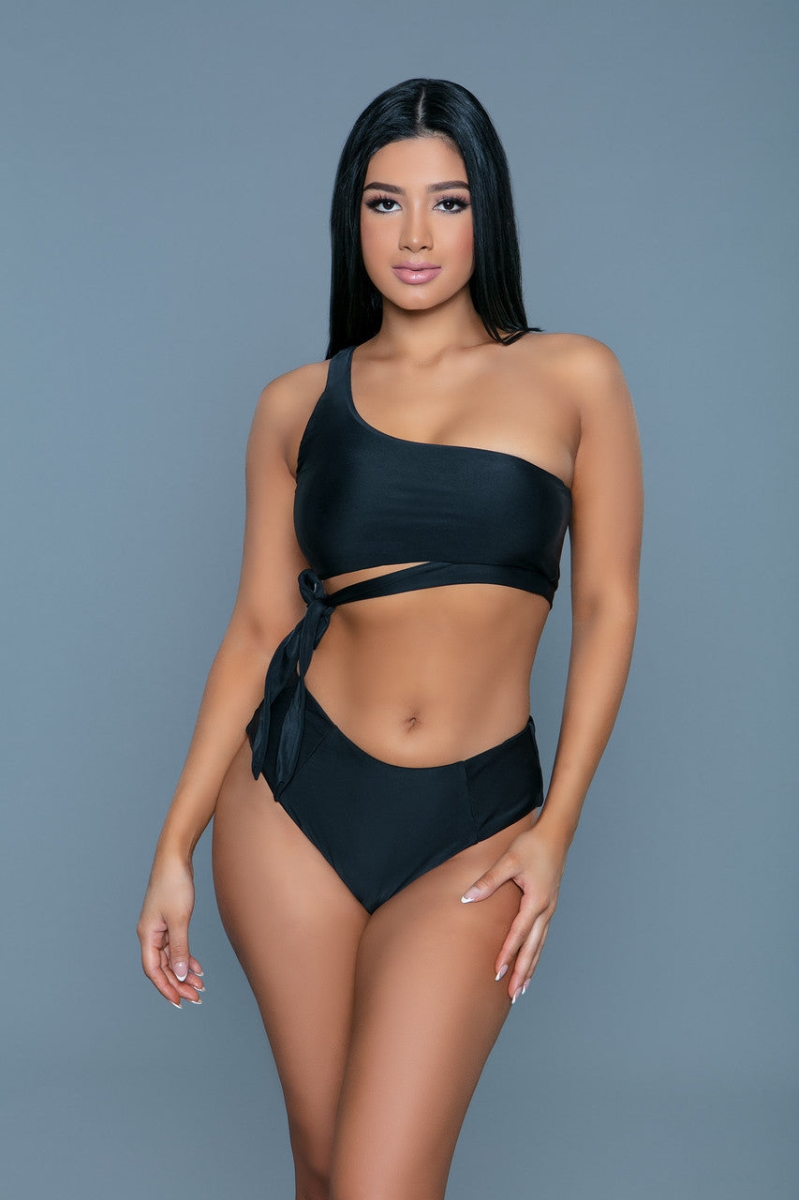 2282-BLK-L Kiara Swimsuit for Women, Black - Large