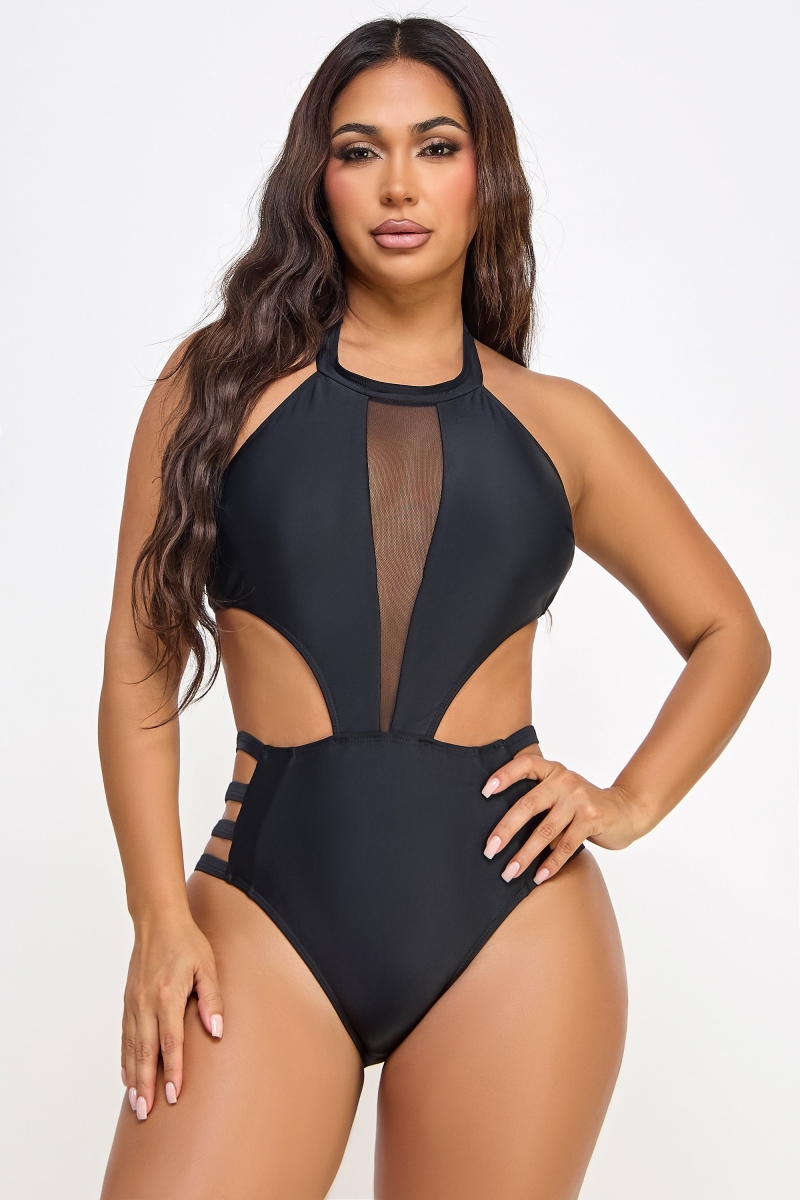 2523-BLK-XL Calista Swimsuit, Black - Extra Large
