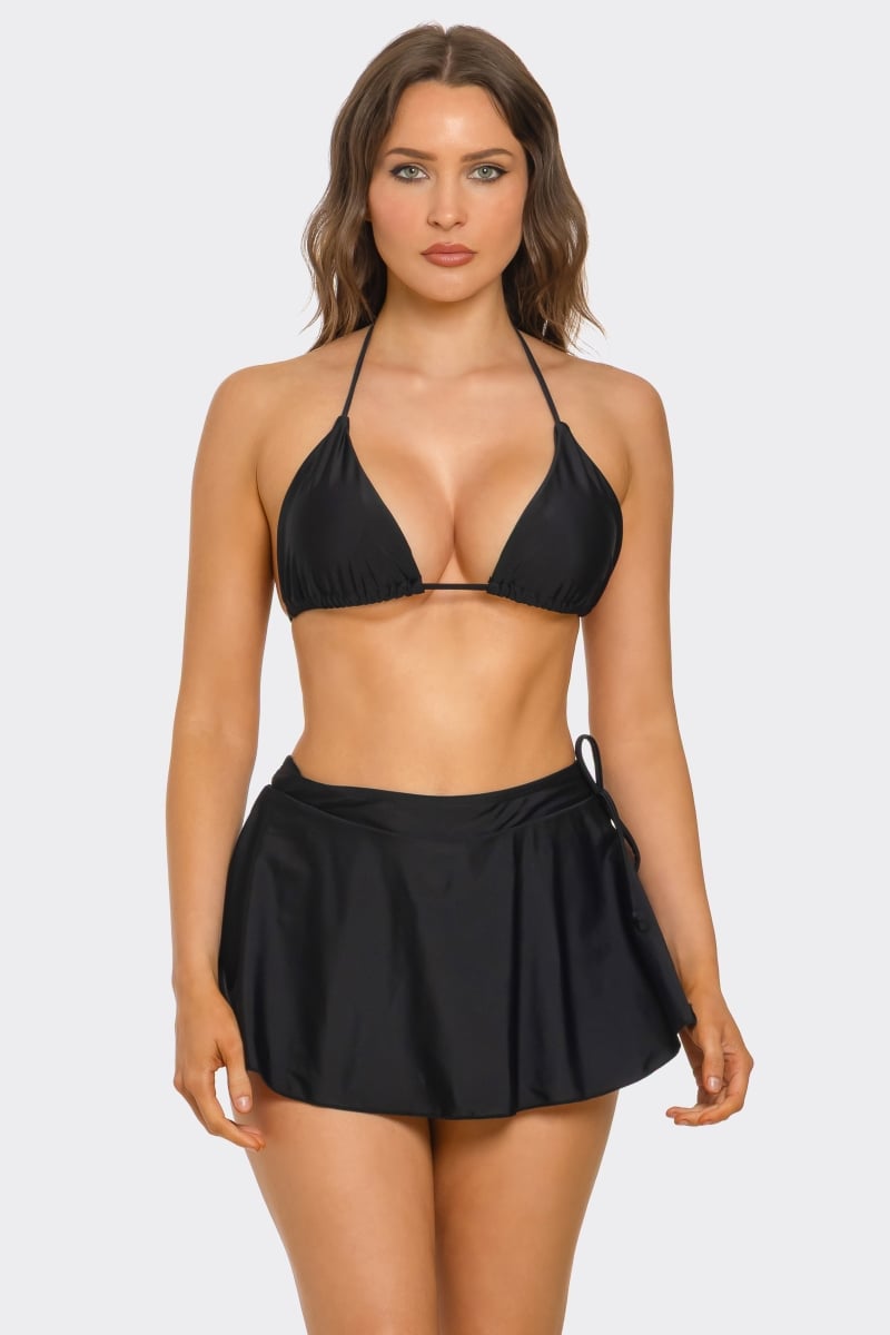 2538-BLK-S Millie Bikini Set, Black - Small