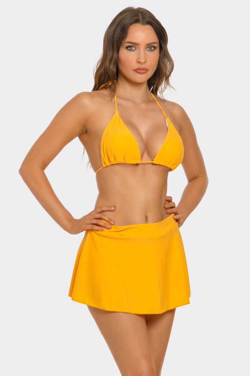 2538-YW-M Womens 2 Piece Millie Bikini Set, Yellow - Medium