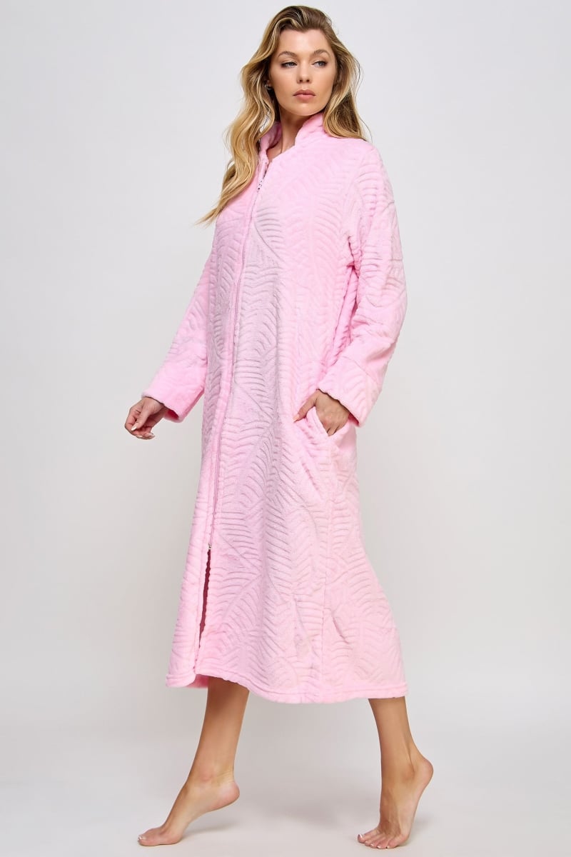 2489-PK-SM Womens Sabrina Robe, Pink - Small & Medium