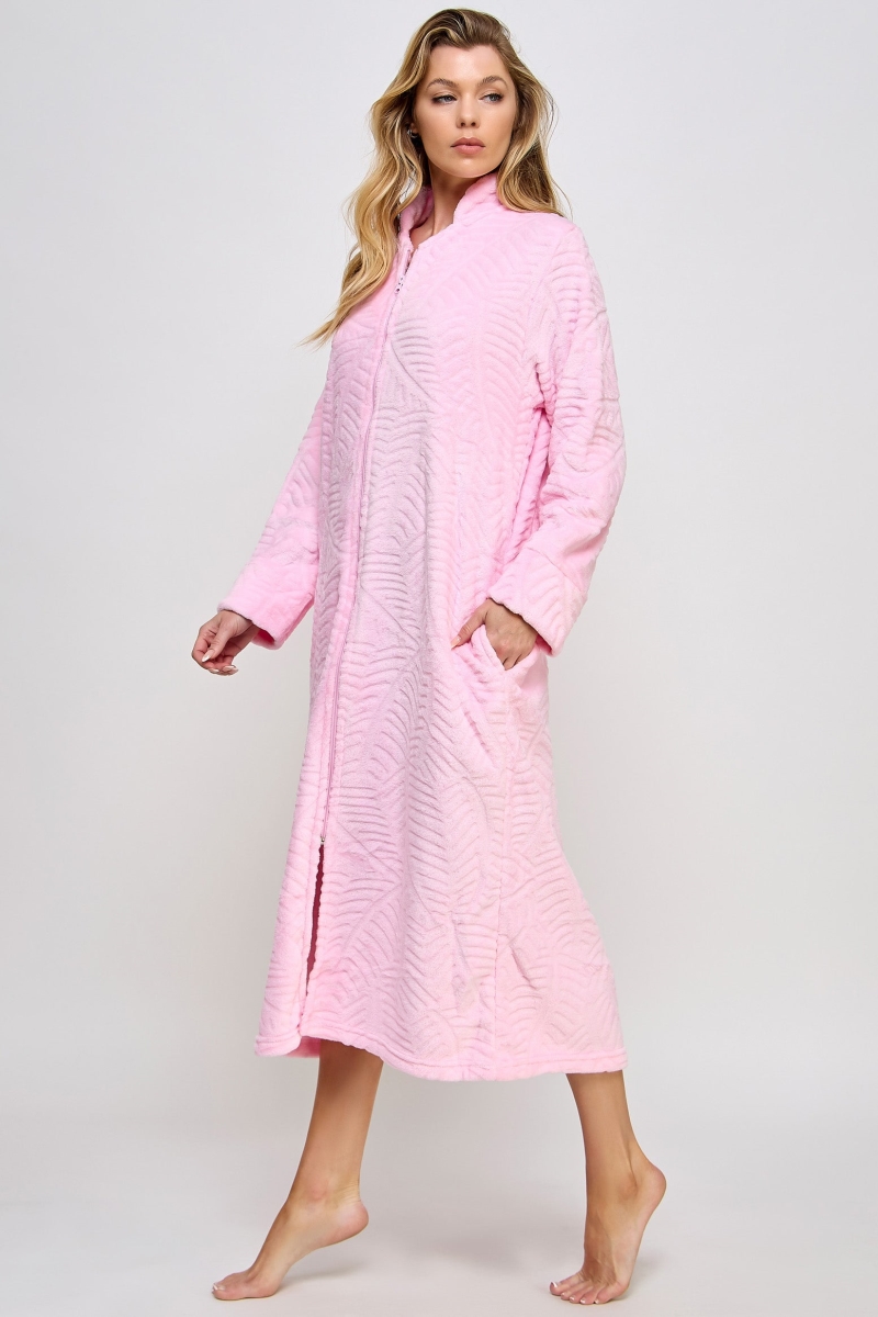 2489-PK-LXL Womens Sabrina Robe, Pink - Large & Extra Large