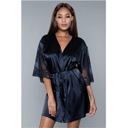 Picture of BeWicked 1965-S-BLACK Women Grace Robe&#44; Black - Small