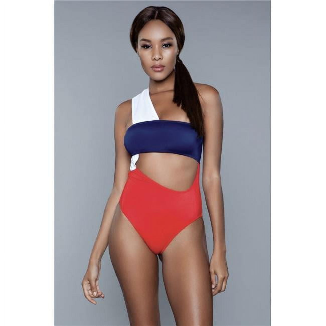 Picture of BeWicked 1973-XS-RWB Women Kennedy Swimsuit&#44; Red&#44; White & Blue - Extra Small
