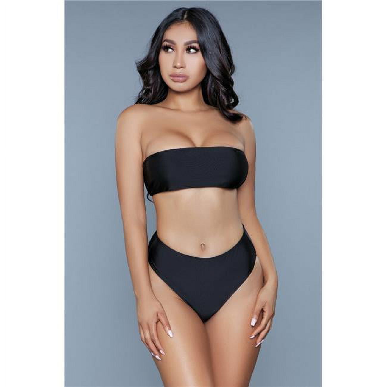 Picture of BeWicked 1974-XL-BLACK Women Serenity Swimsuit&#44; Black - Extra Large - 2 Piece