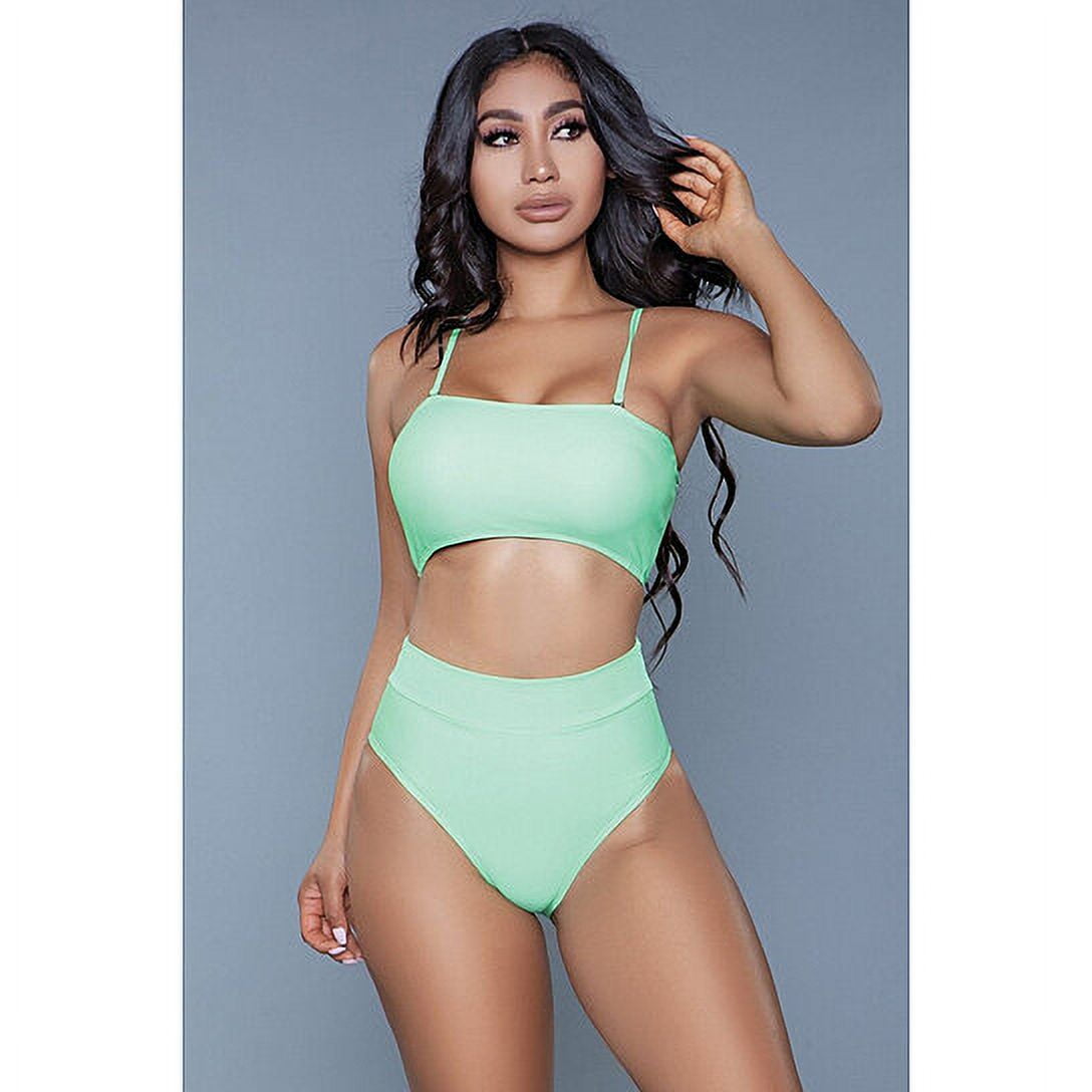 Picture of BeWicked 1986-L-NEONG Womens 1986 Chanity 2 Piece Swimsuit&#44; Neon Green - Large