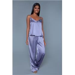 Picture of BeWicked 2025-LILAC-L Women Madison Pajama Set&#44; Lilac - Large - 2 Piece
