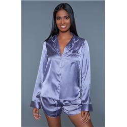 Picture of BeWicked 2026-LILAC-M Women Liz Pajama Set&#44; Lilac - Medium - 2 Piece