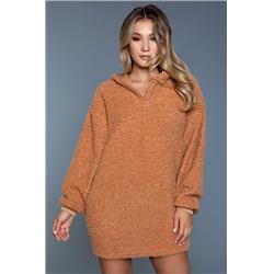 Picture of BeWicked 2066-BRN-S-M Women Bijou Sweat Dress&#44; Brown - Small & Medium
