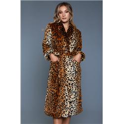 Picture of BeWicked 2071-S-M Women Leopard Robe&#44; Animal Print - Small & Medium
