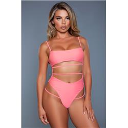 Picture of BeWicked 2126PHS Women Venetia Swimsuit&#44; Peach - Small